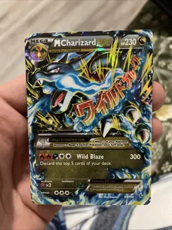 Pokemon TCG Mega M Charizard EX Holo Ultra Rare 69/106 XY LP+ NM Plus Extras - Image 1