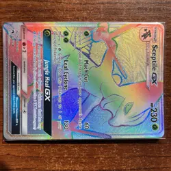 Pokemon Lost Thunder Secret Rare Rainbow Sceptile GX 216/214 - Image 1