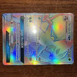 Pokemon Lost Thunder Secret Rare Rainbow Sceptile GX 216/214 - Image 2