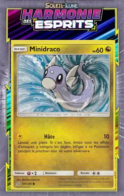 Minidraco - SL11:Harmonie Des Esprits - 147/236 - Carte Pokemon Francaise - Image 1