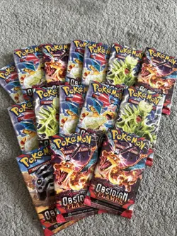 Pokemon TCG Obsidian Flames Bulk Bundle With Hollows And ￼ Reverse! One Pack - Image 1