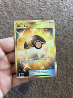 Secret Rare Ultra Ball 161/149 Pokemon TCG Sun & Moon Base Set Near Mint - Image 2