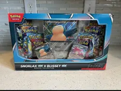 Pokemon Snorlax Ex & Blissey Ex Special Collection Box! Walmart Exclusive, 8Pks - Image 1