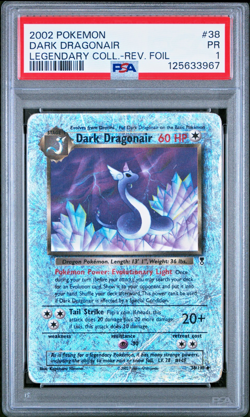 PSA 1 2002 Pokemon Legendary Collection Dark Dragonair 38/110 Reverse Holo Foil - Image 1