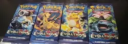Pokemon TCG XY Evolutions Booster Packs 4-Pack Full Art Set - Image 1