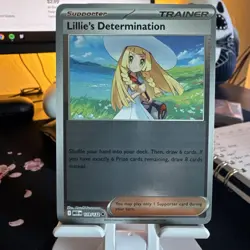 Lillie's Determination (Reverse Holo) 119/132 Uncommon Pokemon Mega Evolution NM - Image 1