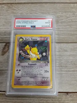 Graded PSA 2 2000 POKEMON ROCKET DARK HYPNO HOLO - Image 1