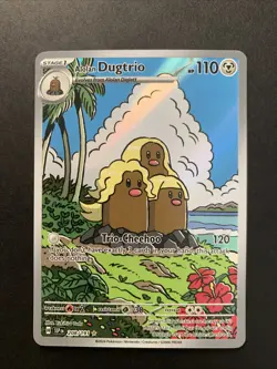 Alolan Dugtrio - 208/191 - Illustration Rare NM, English Pokemon Surging Sparks - Image 1