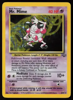 Mr. Mime 06/64 Jungle Pokemon TCG MP - LP - Image 1