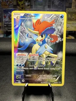 Pokemon 2016 XY Promos #XY118 Keldeo Full Art Holo Black Star Promo - Image 1