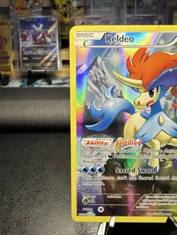 Pokemon 2016 XY Promos #XY118 Keldeo Full Art Holo Black Star Promo - Image 2