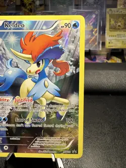 Pokemon 2016 XY Promos #XY118 Keldeo Full Art Holo Black Star Promo - Image 3