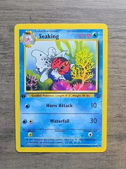 Pokemon TCG Seaking 46/64 1st Edition Jungle Uncommon VLP - Image 1