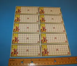 Scizor Sticker Sheet ( 10 Stickers on sheet ) Vintage Pokemon League Rewards - Image 1