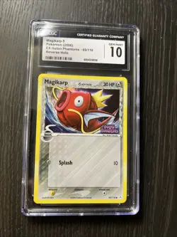 Pokemon Magikarp EX Holon Phantoms Reverse Holo #69 CGC 10 Gem Mint - Image 1