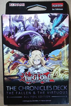 YUGIOH The Chronicles Deck: The Fallen & The Virtuous (All-foil edition), new! - Image 1