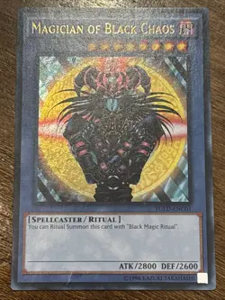 Magician of Black Chaos YGLD-ENC01 Yugi’s Legendary Decks Unlimited UltraRare LP - Image 1