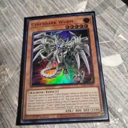 Yu-Gi-Oh! Cyberdark Wurm ALIN-EN027 Ultra Rare 1st Ed NM/MINT - Image 3