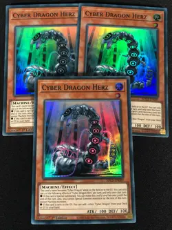 Yugioh Cyber Dragon Herz SDCS-EN009 1st Super x3 (NM) - Image 1
