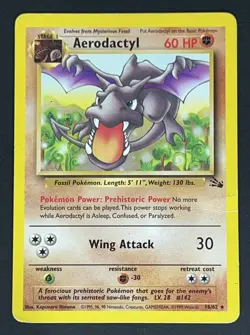 Aerodactyl 16/62 Non-Holo Rare Fossil Pokemon TCG Card MP - Image 1