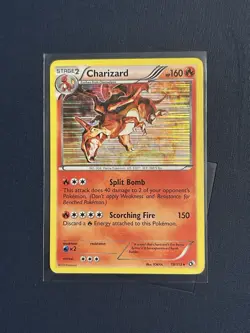 Pokemon TCG Card Charizard Holo Rare Legendary Treasures 19/113 - Image 1