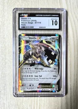 Steelix EX 67/114 - Steam Siege Ultra Rare Holo CGC 10 GEM MINT Pokemon Card - Image 1