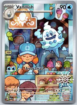 Vanillish - 190/182 SV04: Paradox Rift - Illustration Rare NM Holo Pokemon Card - Image 1