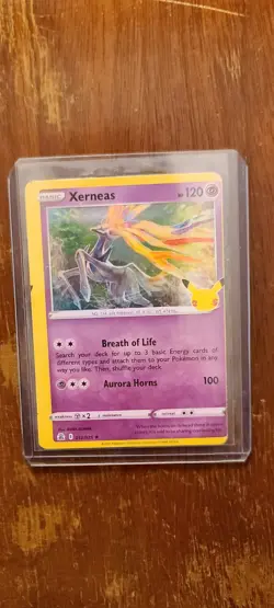 Rare Xerneas Pokemon Miscut Card Manufacturer Error - Image 1