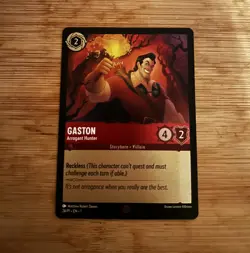 Disney Lorcana TCG - Gaston Arrogant Hunter 24/P1 - Foil Promo Card - Image 1