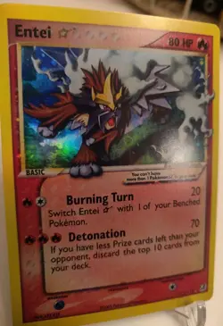 "Custom-made" High Quality, Entei Gold Star*Display-card*" - Image 3