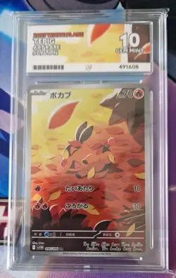 Tepig 096/086 White Flare ACE GEM MINT 10 Jap Pokemon Card perfect sub Grades - Image 1