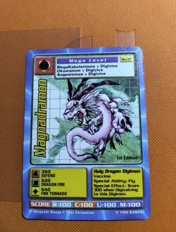 Magnadramon BO-17. 1st Edition. Digimon Trading Card 1999 - LP - Image 1