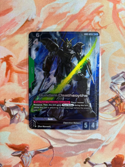 Gundam Card Game Newtype Rising Gundam Deathscythe GD01-025 LR+ Holo Foil - Image 1