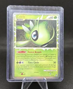 Celebi 92/102 Holo Rare HGSS Triumphant Prime Pokemon TCG Card - Image 1
