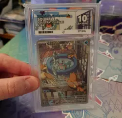 Pokemon Squirtle TCG Stellar Crown Illustration Rare Card 148/142 Ace 10 - Image 1