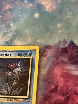 Pokemon TCG Shining Gyarados Holo Neo Revelation Card 65/64 Secret Rare MP - Image 2
