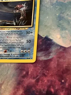 Pokemon TCG Shining Gyarados Holo Neo Revelation Card 65/64 Secret Rare MP - Image 3