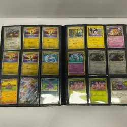 Lot of 360 Pokemon Trading Cards and 12"x 9.5" Collector Book - Multiple Types - Image 5