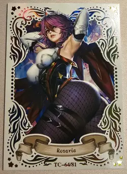 ROSARIA TOPCARD Anime Waifu Card Girl Foil Doujin Holo ACG - Image 1