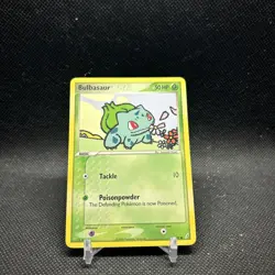Bulbasaur 45/100 NM Non Holo Cute Pink Flower Crystal Guardians Pokemon Card! - Image 3