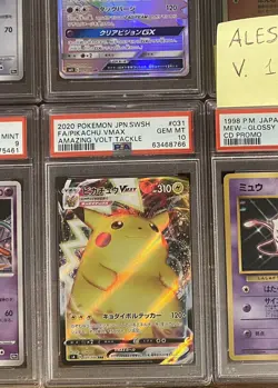 PSA 10 GEM MINT Pokemon Card JP Pikachu VMAX FA Amazing Volt Tackle s4 031 - Image 1