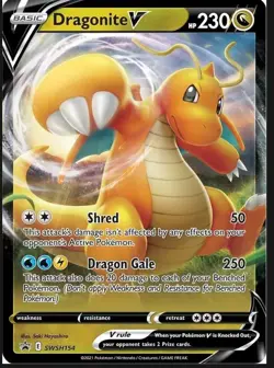 Dragonite V SWSH154 - Jumbo Card - NM - Image 1