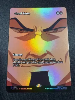 Cruel Tutor - BORDERLESS FOIL - MtG Avatar: the Last Airbender - Image 1