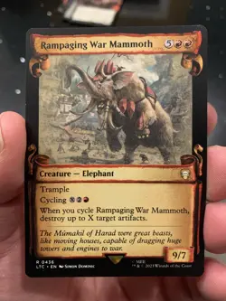 MTG Rampaging War Mammoth (Scroll Showcase) [Tales of Middle-Earth] - Image 1