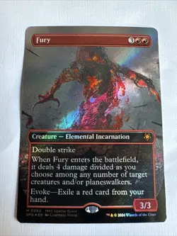 1x Fury - Texture FOIL Borderless Special Guests Modern Horizons 3 MTG NM - Image 1