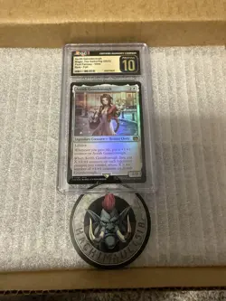CGC Pristine 10 - Aerith Gainsborough 0004 Foil Final Fantasy MTG Rare - Image 1