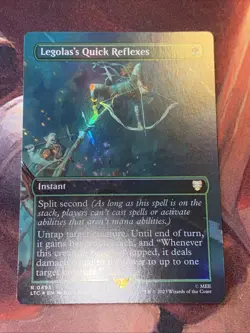 Legolas’s Quick Reflexes X1 Mtg LOTR Nm Foil Borderless - Image 1