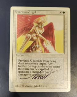 MTG Guardian Angel Revised Artist Signed Anson Maddocks - Image 1