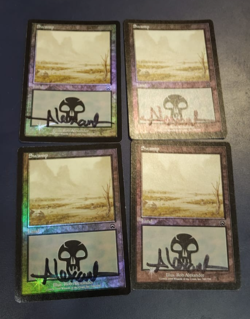 MTG MERCADIAN MASQUES Swamp FOIL Signed price for x4 - Image 1
