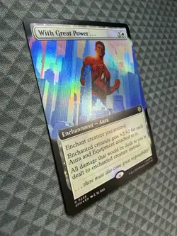 MTG With Great Power. #0248 Foil Extended Art Rare Marvel’s Spider-Man (SPM) - Image 2
